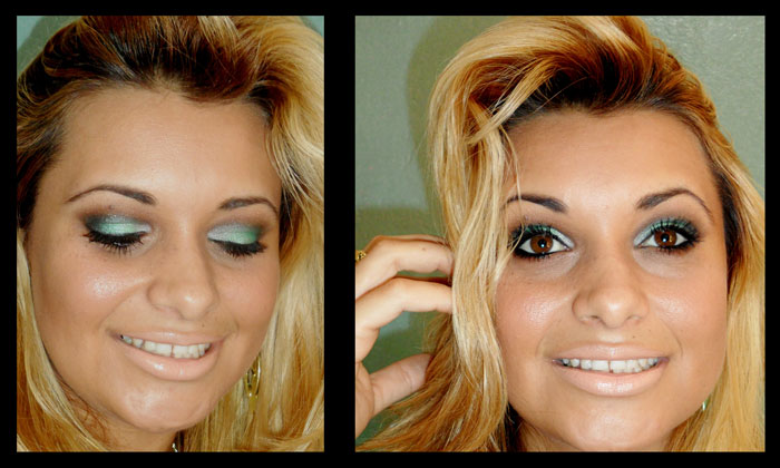 Makeup verde esmeralda