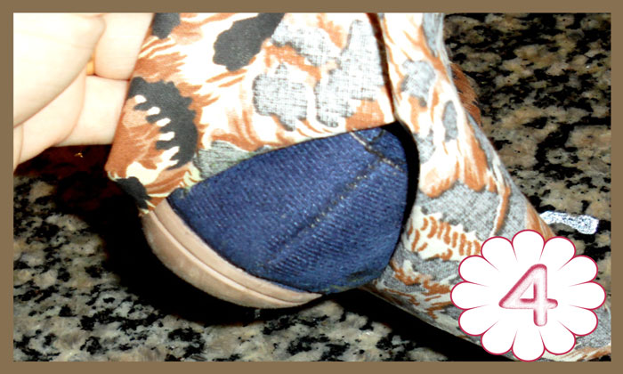 customizando sapatilhas com estampa de oncinha